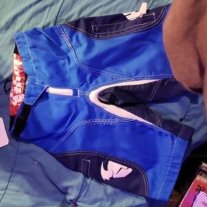 Fox Racing Men's Blue and Navy Bottoms
